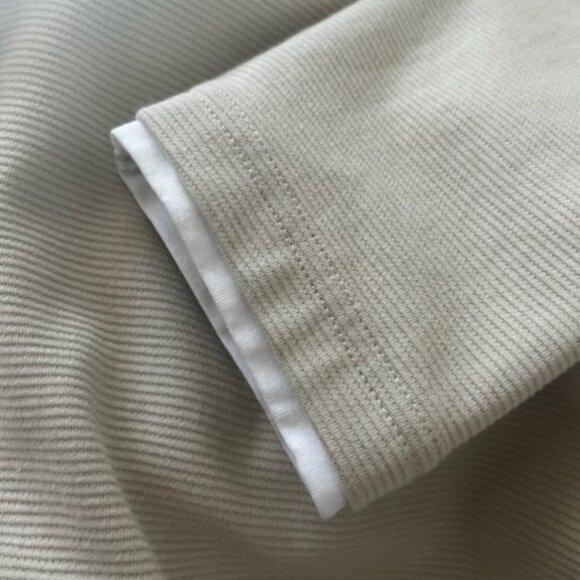 NWOT Denim & Flower Long Sleeve Men's Crewneck Sweater Tee Ivory Cream - Picture 8 of 13